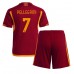 AS Roma Lorenzo Pellegrini #7 Dětské Oblečení Domácí Dres 2023-24 Krátkým Rukávem (+ trenýrky)